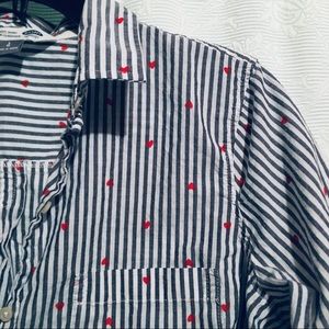 Hearts Button-Down Shirt